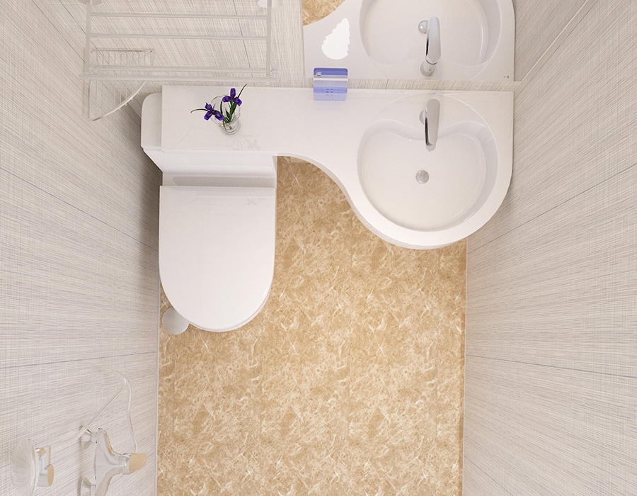 Täyspaneeli PEC Resin Fiber Hotel Modulaarinen esivalmistettu kylpyhuoneyksikkö